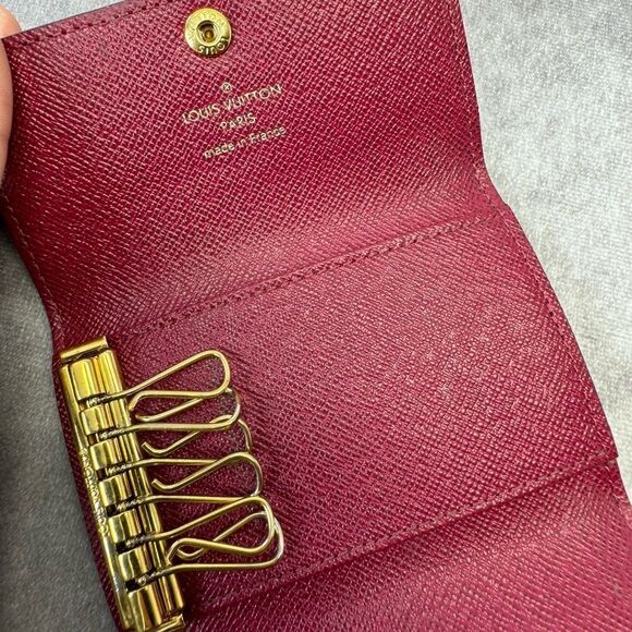 Louis Vuitton Monogram Fuchsia 6 Ring Holder Case Wallet - Picture 10 of 10
